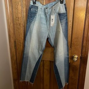 AG Jean size 32 The Isabelle high rise straight crop